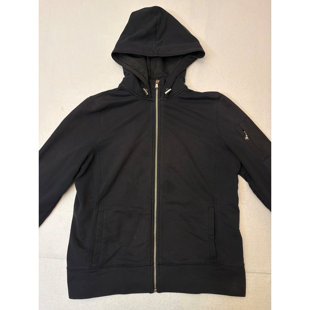 Lauren Active Ralph Lauren Black Full Zip Hoodie Jacket Sleeve Pocket Womens L